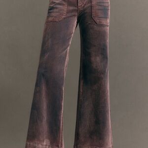 Anthropologie Purple Wash Flare Jeans